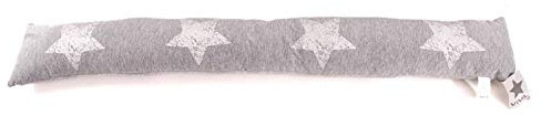 Zugluftstopper Luftzugstopper - Zugluft - Kälte Stopper für Tür und Fenster Sterne Grau oder Anthrazit (Grau Stern)