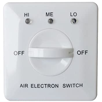 OSALADI Panelventilator Controller Für Klimaanlage DREI-geschwindigkeits-Schalter Für Fan-Coil-systeme Temperaturregulierend Robustes Pc-gehäuse Weiß
