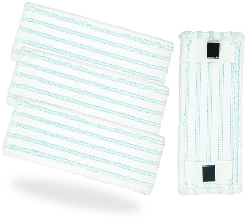 Galerie SV 4 Stück 38x16CM Wischmopp Bezug für Leifheit Bodenwischer Bezug Bodenwischer Ersatzbezug Mikrofaser Set für Leifheit Clean Twist M Ergo Micro Duo Bodenwischer Ersatzzubehör