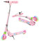 TENBOOM Roller Kinder Scooter Roller mit Hinterradbremse LED-Leuchtrad Höhenverstellbarer Scooter für Kinder Roller klappbar Tretroller Kinder ab 3 Jahre