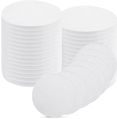 100 Sheets Microwave Kiln Papers 4.7 Inch Round Ceramic Fiber Paper Insulation Ceramic Fiber Blanket Hot Melt Kiln Shelf Paper for Glass Fusing DIY Crafts Supplies