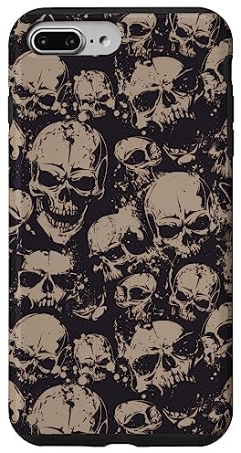 Emo Grunge Aesthetic Gothic Skull Goth Halloween Case for iPhone 7 Plus/8 Plus