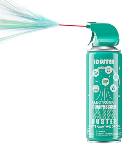 Compressed Air Duster Can for Electronics - 10oz Disposable Keyboard Cleaner Air Spray for Computer Cleaning