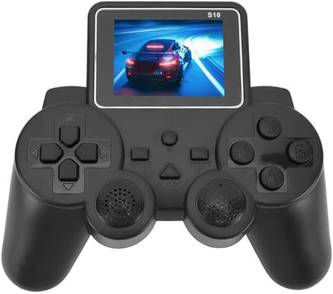 Console per Videogiochi retrò, Console per Videogiochi Portatile da 3 Pollici con Giochi Multipli per Viaggi, Impugnatura Comoda, Schermo Trasparente, Connessione TV, Batteria a