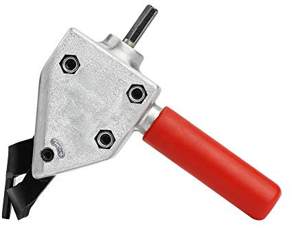 ZXZUCVE Cortadora de láminas de Metal, cortadora de láminas de Acero y Hierro, Herramienta de Corte, Accesorios de Taladro eléctrico (Herramienta eléctrica no incluida)