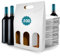 100 cajas de cartón blanco vacías para 3 botellas de vino 27x9x40 cm | Embalaje para botellas de vino para regalos: Navidad, Pascua, cumpleaños, boda | Bodegas
