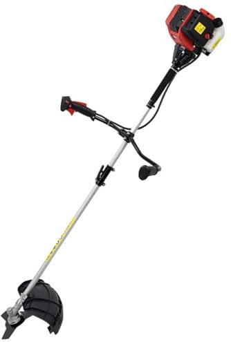 SIP Decespugliatore a benzina 2 in 1 con decespugliatore, 31 cc, 4 tempi, con manici in corno di toro