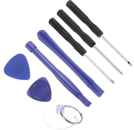 CoCud Electronics Repair Kit, 0.8mm Star 2.0mm Slotted 1.5mm Phillips, Mini Screwdriver Set Opening Pry Tool - (Applications: for Watches Repair), 8-Pieces