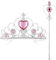 KarneLux Prinzessin Krone und Zepter Set Pink - Feen Zauberstab Kostümzubehör für Karneval, Fasching und Geburtstage