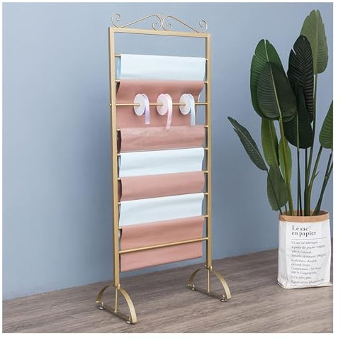 Rastrelliera per Bobine, Organizzatore di Nastri, Porta sciarpa/nastro/carta da regalo, porta asciugamani autoportante resistente for pantaloni in tessuto scialle, porta cravatte, scaffale for esposiz