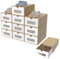 HENGMEI Schubladenbox Aufbewahrungsbox 10er Boxen-Set mit Sichtfenster und Schublade Schuhbox Schuhkiste Pappkarton aus Kraftpapier Schuhschachtel, Schuhkarton Spielzeug-Box, 345x235x135mm
