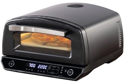 Daewoo 12 Inch Electric Pizza Oven For Indoor Use, With A Viewing Window And Internal Light, Easy Controls And Pre-Sets, Complete Pizza Making Set Included