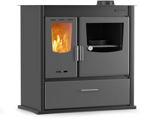 BALKAN ENERGY Kaminofen Holzofen Küchenofen Küchenhexe mit Backofen und Kochplatte ATS MASINA PLUS 900, 12.1kW