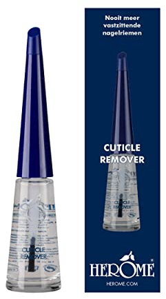 Herome Eau Émolliente Pour Cuticules - Dissolvant de Cuticules - Élimine la Peau Morte Autour des Ongles (Cuticle Remover) - 10ml.