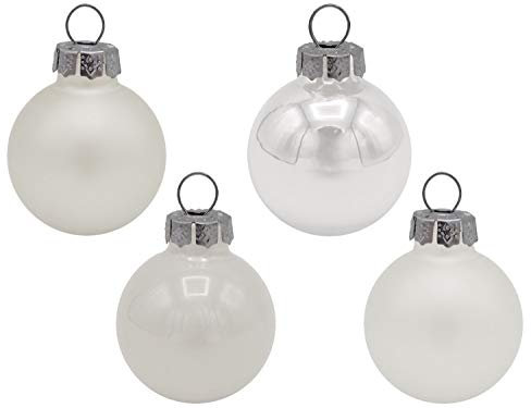 Unbekannt 45 Kugeln Weiß Weihnachtskugel Christbaumkugeln Baumschmuck Adventskranz Anhänger