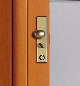 SERRATURA PER PORTA A SOFFIETTO 'MAYA' BRONZO