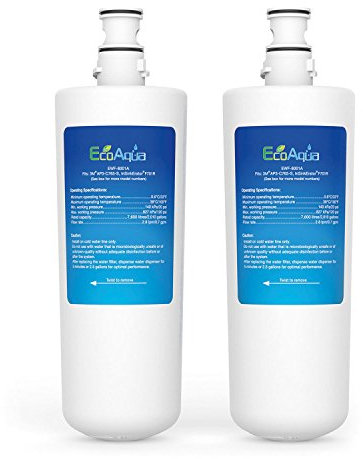 EcoAqua EWF-8001A Water Filter Replacement Compatible with InSinkErator Model F701R, Steaming Hot Water Tap, HC1100, GN1100, HC3300, HC3300 & - 3US-AF01, 3M AP3-765-S (2)