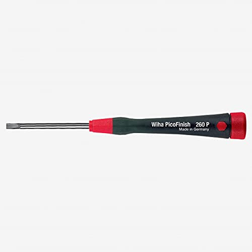Wiha 26079 Slotted Screwdriver with PicoFinish Handle, 4.0 x 100mm by Wiha