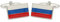 Grom Manschettenknöpfe Russlandflagge