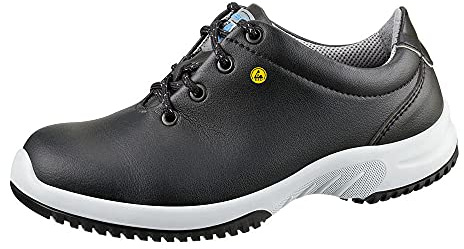 Abeba ESD-S-Schuh uni6 Halbschuh sw, Mikrofaser, CE, EN ISO 20345:2011, Schwarz (Black), Gr. 47