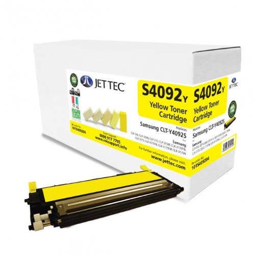 Für Samsung CLP 315 - Yellow Farbtoner, Jettec Colortoner Farblasertoner wiederaufbereitet, Toner für CLP315, 1000S.
