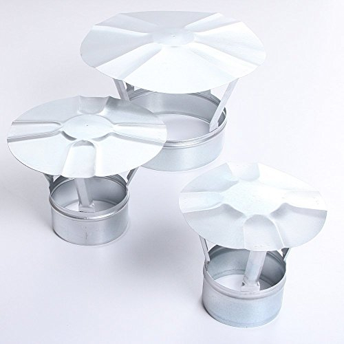 Regenhaube Regenhut Schornsteinabdeckung Einsteck für Ofenrohre Kamin verzinkt 7 Größen (Ø 110)