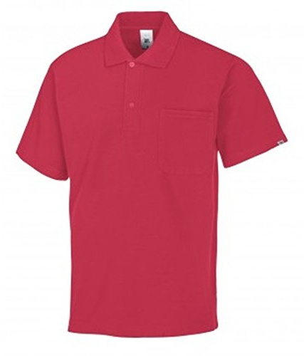 BP 1612-181-188-L Unisex-Poloshirt, 1/2 Ärmel, Polokragen mit Knopfleiste, 70 cm, 220,00 g/m² Stoffmischung, Koralle, L