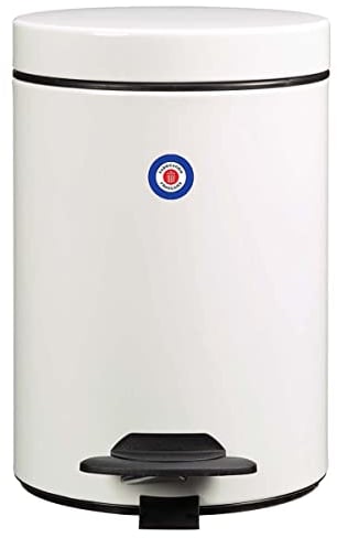 Certifié Origine France Grantie, Poubelle de salle de bains à pédale. Capacité 3L, Seau intérieur amovible, Large pédale CYJEU ROSSIGNOL
