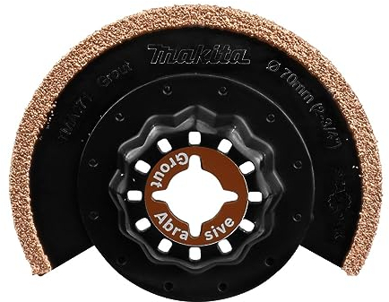 Makita B-65040 Starlock HM/TC Segmentsägeblatt 70 mm TMA071, Körnung 50, für Mörtel, Epoxid, Fiberglas, Porenbeton für Multitool, Multifunktionswerkzeug, 1 Stück