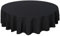 Home Direct Qualitäts Tischdecke Textil Rund 140 cm, Farbe wählbar Schwarz