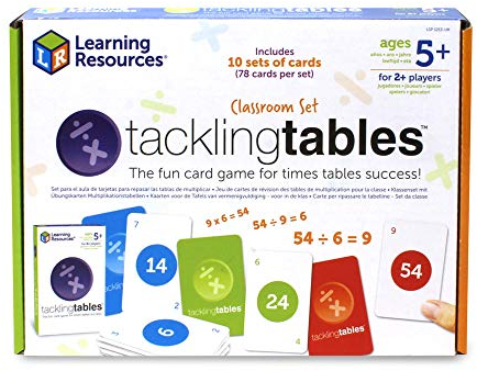 Learning Resources Multiplikationskarten „Tackling Tables“ – Unterrichtsset