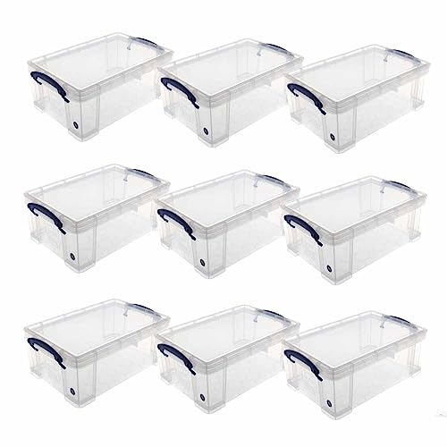 Really Useful Box 9 Litre Pack of 9 Clear