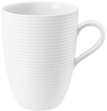 Maxi-Henkelbecher 0,45ltr. mit Relief BEAT WEISS Seltmann**6 (6 Stück)