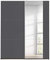 Rauch Möbel Armoire à portes coulissantes, Bois d'ingénierie Matériau en bois Miroir, Gris Métal avec Miroir, Grand site 175 cm