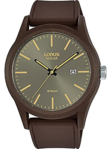 Lorus Herren Analog Quarz Uhr mit Silikon Armband RX307AX9