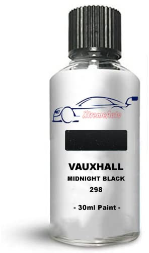 Xtremeauto Touch Up Paint For Vauxhall/Opel Omega Midnight Black 298 Direct Appliance Chip Scuff Mark Brush In Lid