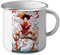 French Unicorn Mug Emaillé Metal Luffy a l'attaque One Piece Dessin Animé Manga Japonnais