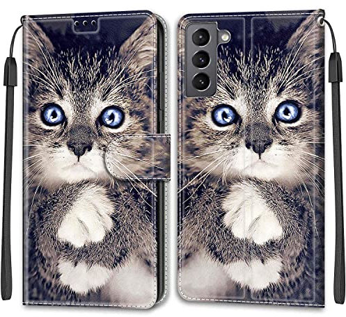 Feyten Compatible with Samsung Galaxy S22 Case, Shockproof Wallet Case for Samsung S22 Case with Card Holder, PU Leather Phone Case Kickstand Magnetic Flip Folio Cases Cover Samsung S22 (Cat 1)