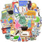 School Stickers for Teachers Stickers for Students Laptop Children Water Bottles Stickers Science Sticker Waterproof Back to School Sticker Packages 50 Pieces