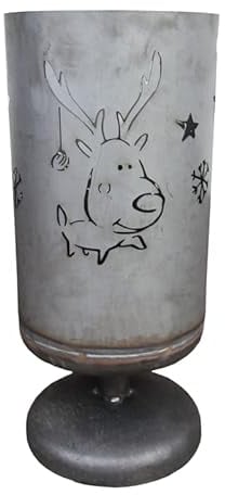 Feuertonne Feuersäule Feuerkorb Feuerschale Motiv Elch Ø 40 cm x Höhe 80 cm