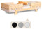 smartwood Kinderbett mit Lattenrost und Rausfallschutz Puzzle BR2 Montessori einzelbett für Jungen und Mädchen - Bett aus Kiefer Sperrholz mit Rausfallschutz und Lattenrost - Weiß - 90x200 cm