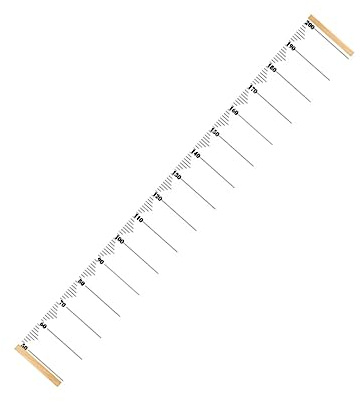 JOINPAYA Höhenmesslineal Zum Aufhängen Wachstumsdiagramm Für Kinderzimmer Wanddekoration Rollbar Zur Dokumentation Der Höhenmeilensteine Von Geburt an 47.24 in 1 Lineal