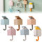 LIMITADA 6 PCS Cat Key Hook Katzen Schlüsselhalter Plastik Klleiderhaken Selbstklebend Wandhaken Kindergarderobe Schlüsselhaken Tier Wasserfest Haken Kinder Handtuchhaken für Home Küche Schlafzimmer