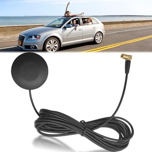 DAB Antenna auto SMB connettore digitale: Nizirioo antenna adesiva compatta per ricezione DAB, antenna DAB+ con cavo 3M per tutti i dispositivi con connettori SMB Pioneer JVC Alpine Radios