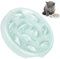 Gamelle anti-glouton pour chat - Gamelle anti-glouton - Antidérapante - Avec design labyrinthe pour une durée d'alimentation prolongée