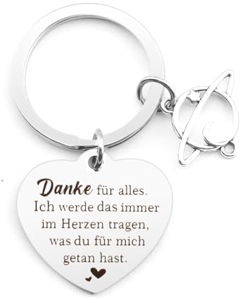 Dankeschön Geschenke Klein Geschenke Schlüsselanhänger Herz Danke Geschenk Muttertag Geschenk für Frauen Kleines Danke Geschenk Für Freundin Freund Mama Papa Oma Opa Kollegen Schwester Wichtelgeschenk