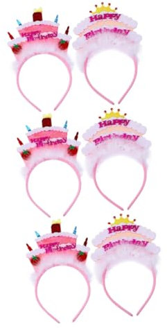 FRCOLOR 3sets Chic Party Haar Zubehör Damen Mädchen Bands Geburtstag Party Haar Hoops Exquisite Design 2 Stücke * 3