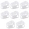 Upluckey Tubing Clamps 8pcs White Shut Off 5-Sizes Siphon Hose Clamp Adjustable Plastic Hose Clip Infusion Bottle