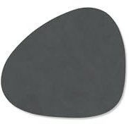 LindDNA - Glasuntersetzer Curve, Nupo anthrazit (4er-Set)