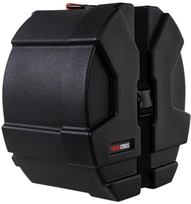 Gator Cases Grooves Roto Snare Case 14''x8'', besonders strapazierfähig, langlebig, witterungsbeständig, schwarz (GPC1408SD)